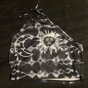 Sun and moon Halter top crop top
